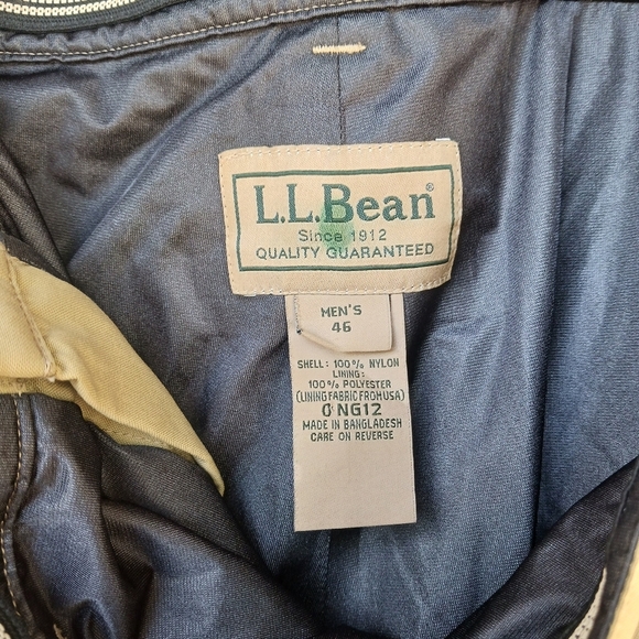 VTG LL Bean Gore Tex Pants Mens 46 Brown Briar Brush Guard Upland Duck Hunting - Picture 8 of 8
